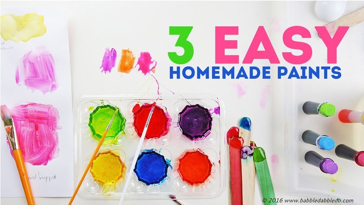 How to Make Paint: 3 Easy Homemade Paints | CREATIVE BASICS Episode 4