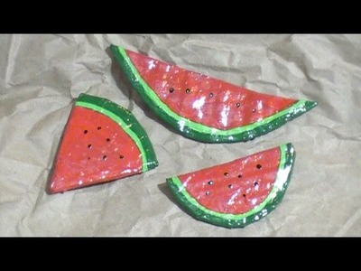 How to Make Watermelon Slice Brooches and Magnets
