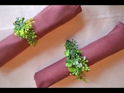 How to Make Your Own Decorative Floral Napkin Rings