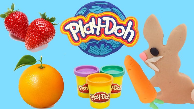 How To | Play-Doh Easter Bunny - Strawberries - Oranges