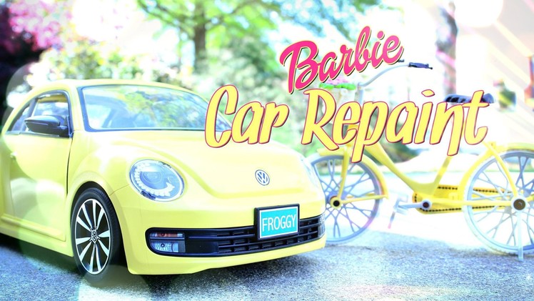 How to Repaint a Barbie Car -  Custom Repaint - Doll Crafts