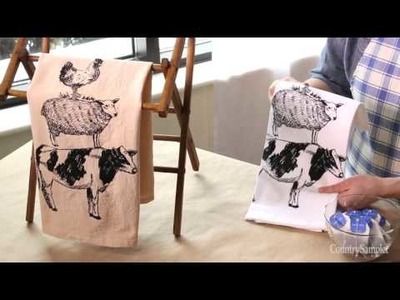 How to Tea Stain Fabric - A Country Sampler DIY Video