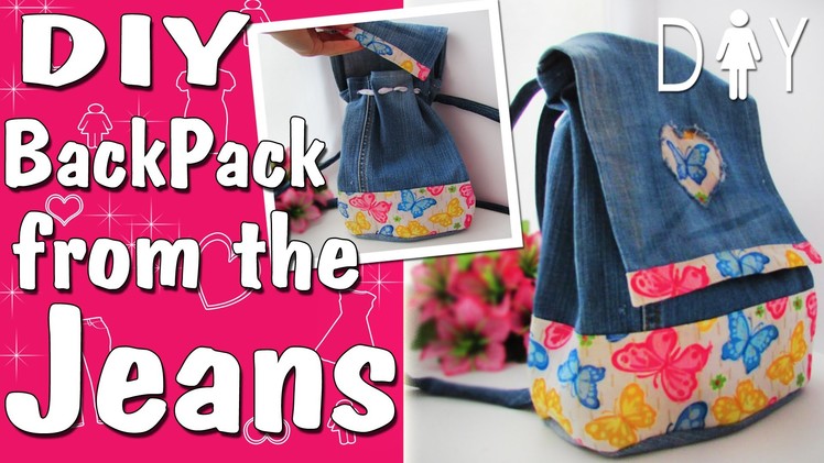 Jeans recycle DIY Tutorial | Make the Backpack