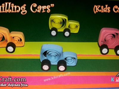 Learn How to make quilling "Paper Cars" at Home | K4Craft.com