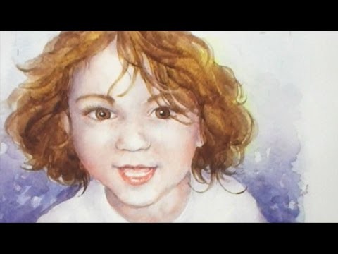 Part 1x4 How to paint a Portrait of a young Child in Watercolour