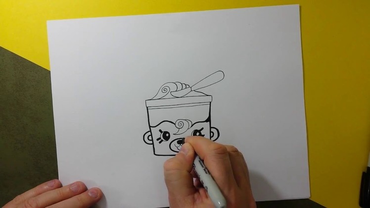 Shopkins Toys Ultra Rare Tubby Butter Drawing How to draw Shopkins