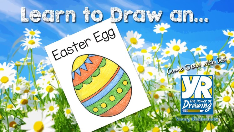 Teaching Kids How to Draw: How to Draw an Easter Egg