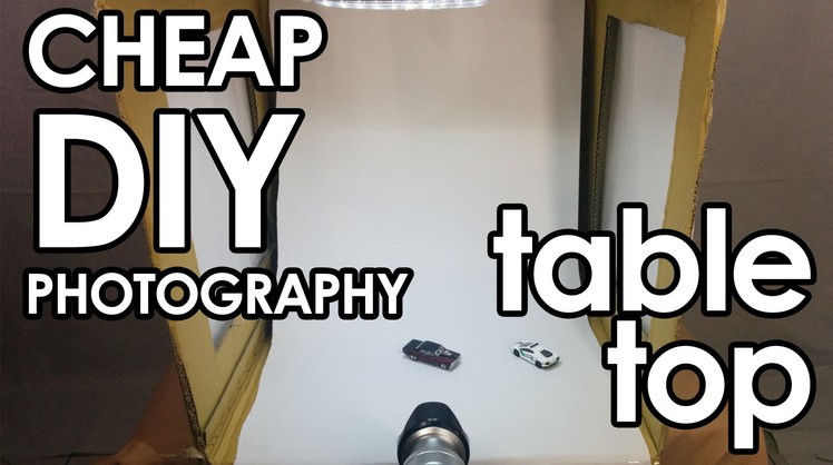 Tutorial How To Make a Cheap DIY Photography Light Studio - Table Top