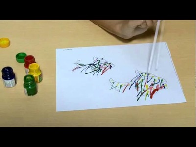 Air Blow Painting- Art And Craft Creativity