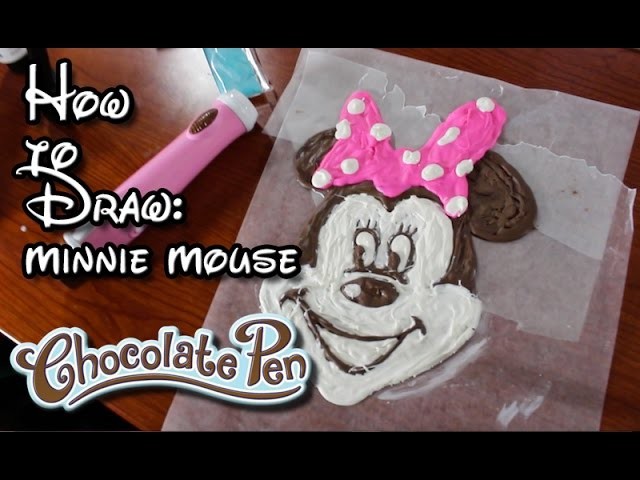 Chocolate Pen | How to Draw with Chocolate | Mickey Mouse Minnie Mouse