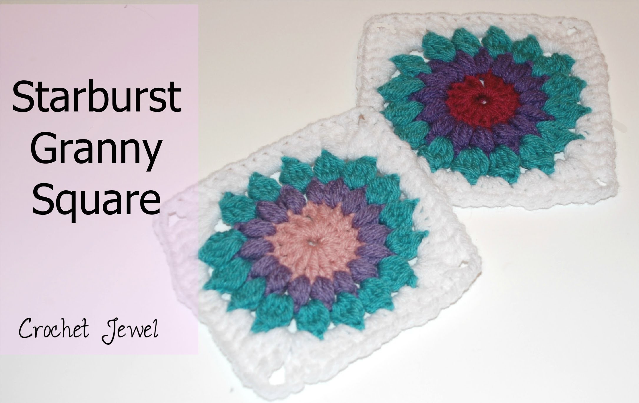 Starburst Granny Square Easy Free Crochet Pattern Video Sunburst My