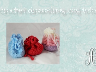 Crochet Drawstring Bag | Tutorial