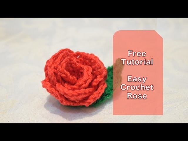 Crochet flower tutorial for beginners