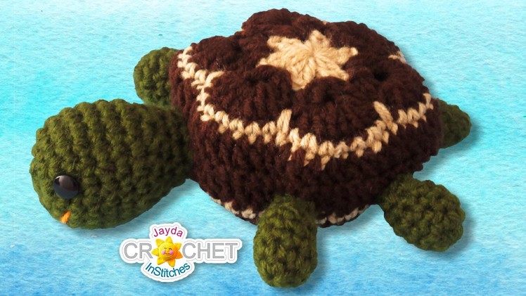 Crochet Turtle Stuffed Toy Tutorial - African Flower Hexagon