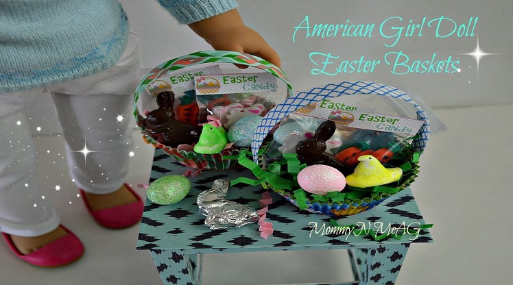 DIY American Girl Doll  EASTER BASKET | How to make a 18" Doll Easter Basket Tutorial