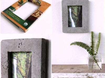 DIY Concrete Picture Frame