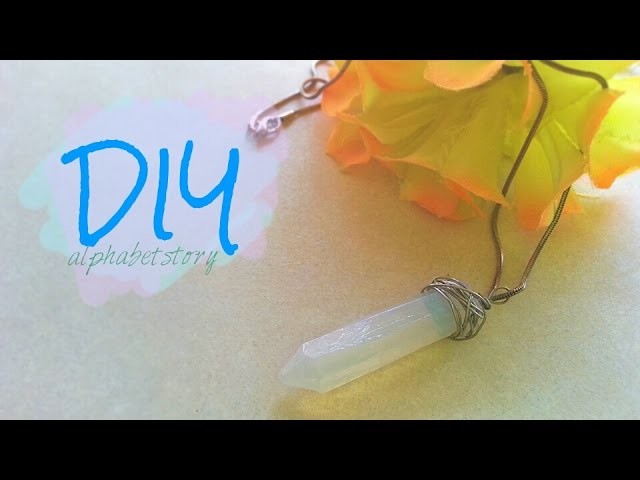 DIY: Crystal Gemstone Necklace.Accessory | alphabetstory