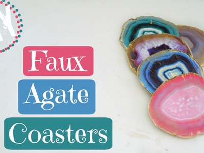 DIY Faux Agate Coasters