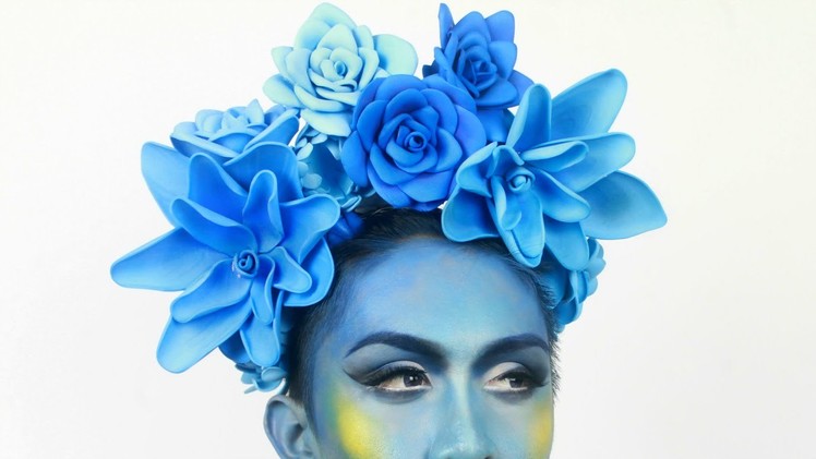 DIY Flower Crown Headpiece Using Foam Sheets
