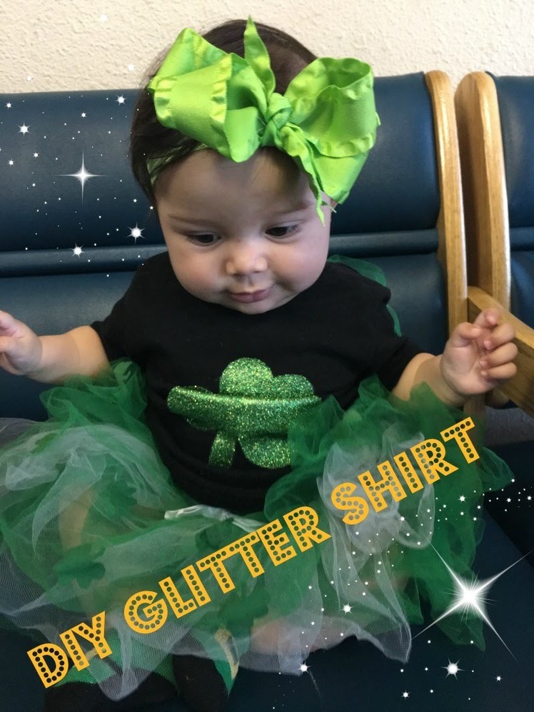 DIY Glitter Shirt | St. Patricks Day