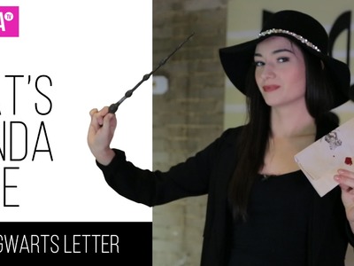 DIY Harry Potter. Hogwarts Acceptance Letter | Nat's Kinda Life | ft. Natasha Negovanlis