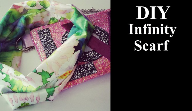 DIY how to sew an infinty scarf
