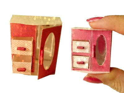 DIY Miniature Jewelry Box for Dollhouse TUTORIAL - Crafts