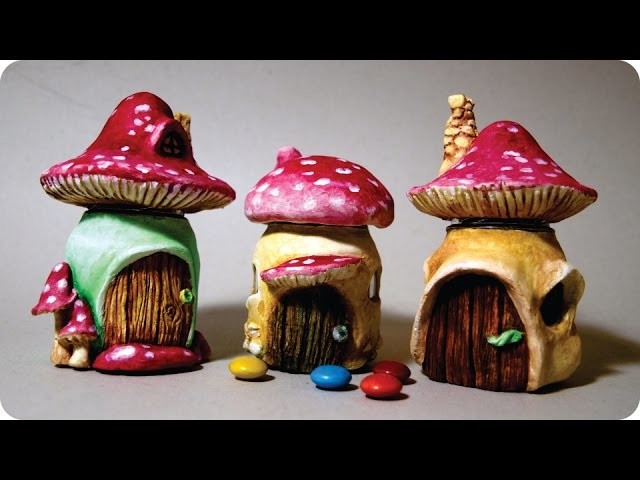DIY Mushroom Fairy House Jars