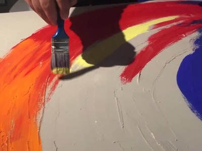 DIY Painting: The Wave Abstract Art