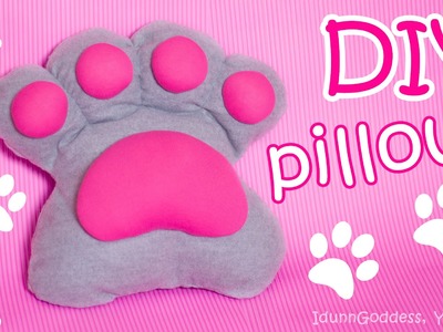 DIY Paw Pillow – How To Make A Pillow Shaped Like A Paw Out Of Old T-shirts