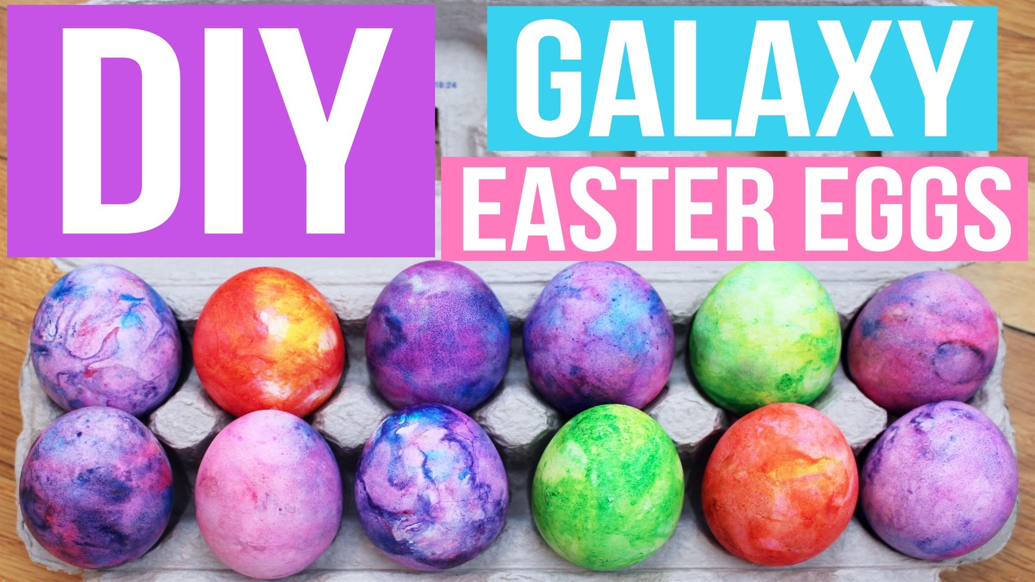 DIY SHAVING CREAM GALAXY EASTER EGGS, PINTEREST INSPIRED