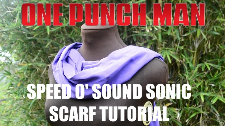 DIY Speed o' Sound Sonic Cosplay: Scarf Tutorial