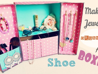 DIY Storage | Makeup Jewelry Organizer from Shoe boxes