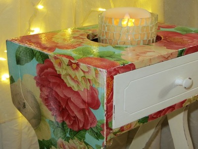 DIY The Easiest Furniture Makeover w Decoupage