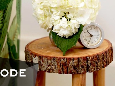 DIY Tree Stump Table | Glam It Yourself