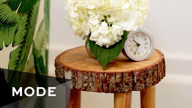 DIY Tree Stump Table | Glam It Yourself