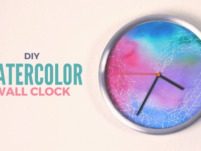 DIY: Watercolor Wall Clock