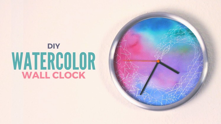 DIY: Watercolor Wall Clock