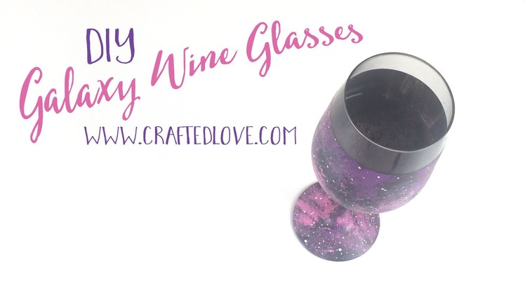 DIY Wine Glass Painting - Easy Galaxy Tutorial