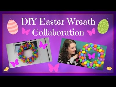 Dollar Tree DIY Easter Egg Wreath