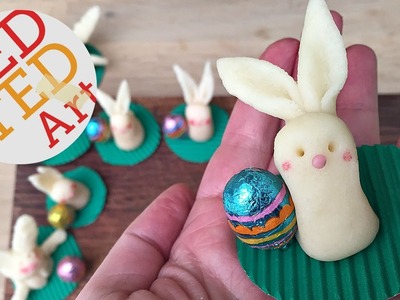 EASY Fondant Bunny DIY - great as a small gift or Bunny Cake Topper