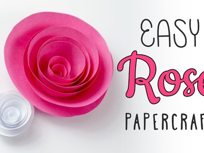 Easy Papercraft Rose Swirl Tutorial ♥︎ DIY ♥︎
