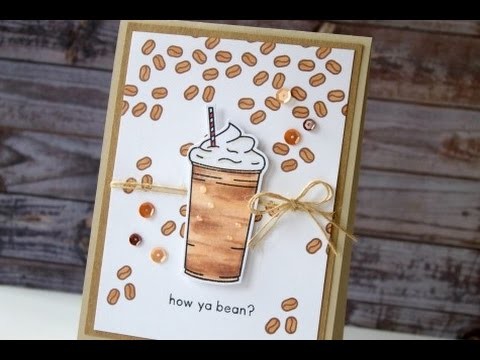 How To Blend A Coffee Drink Stamp with Copic Markers