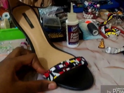 How to cover your shoe using fabric