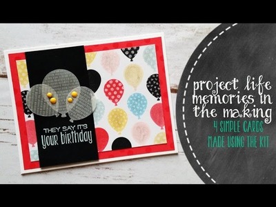How To Create Greeting Cards With Project Life Cards