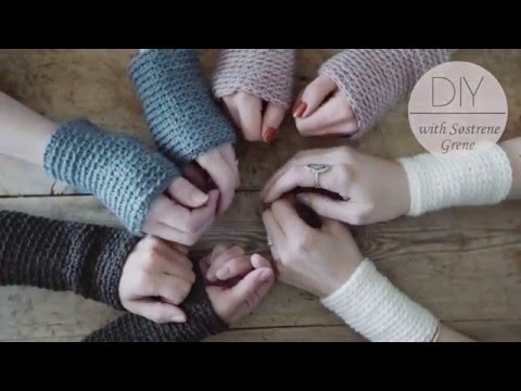 How to crochet for beginners (wrist warmers) by Søstrene Grene - diy