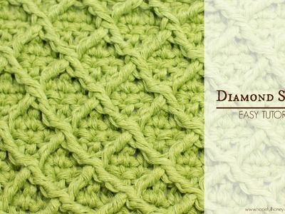 How To: Crochet The Diamond Stitch - Easy Tutorial