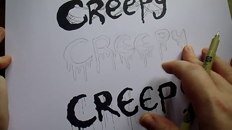 How To Draw Creepy Letters