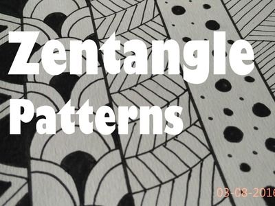 How To Draw Easy Zentangle Art Patterns For Beginners,Tutorial Doodle Drawing Step By Step 1-5