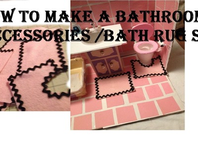 How to make a bathroom rug set plus towels set